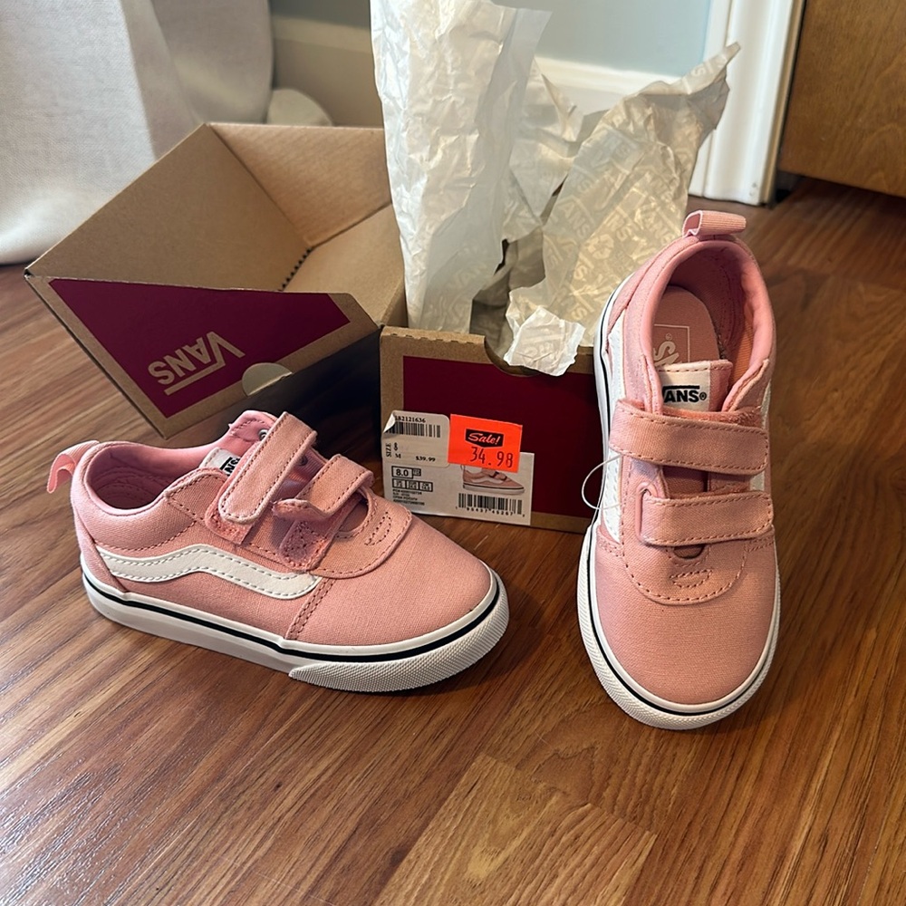 Vans Kids Pink Sneakers